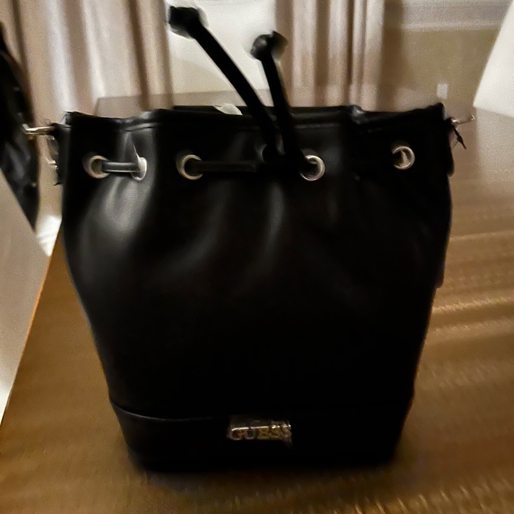 Guess Leather Bucket Backpack - Picture 3 of 5